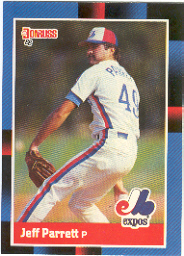 1988 Donruss Baseball Cards    406     Jeff Parrett